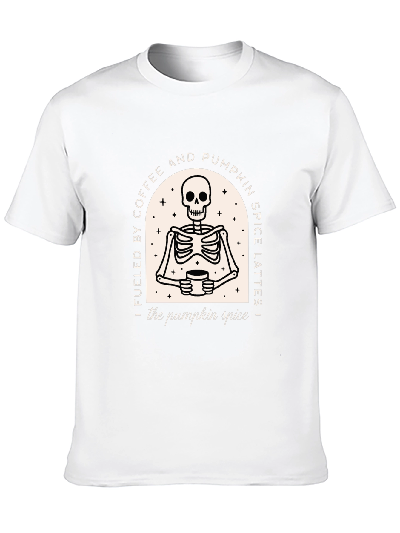 Coffee & Pumpkin Spice Skeleton T-Shirt