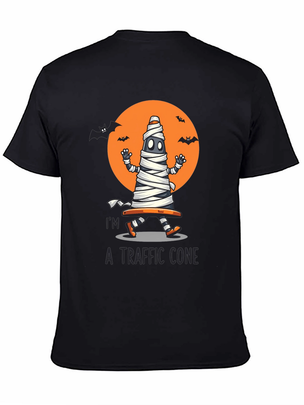 Halloween Traffic Cone Mummy T-Shirt