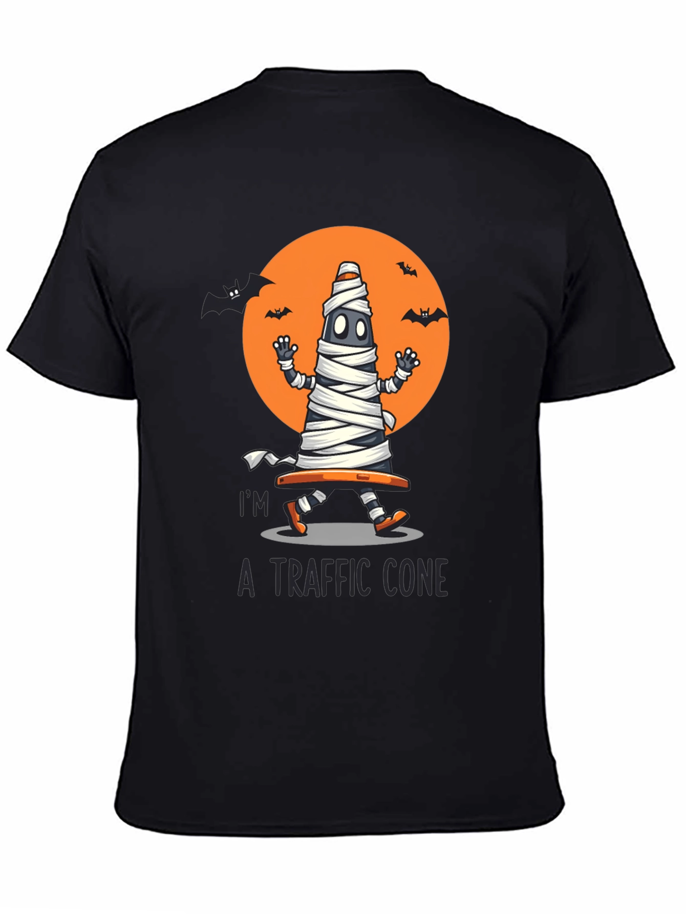 Halloween Traffic Cone Mummy T-Shirt