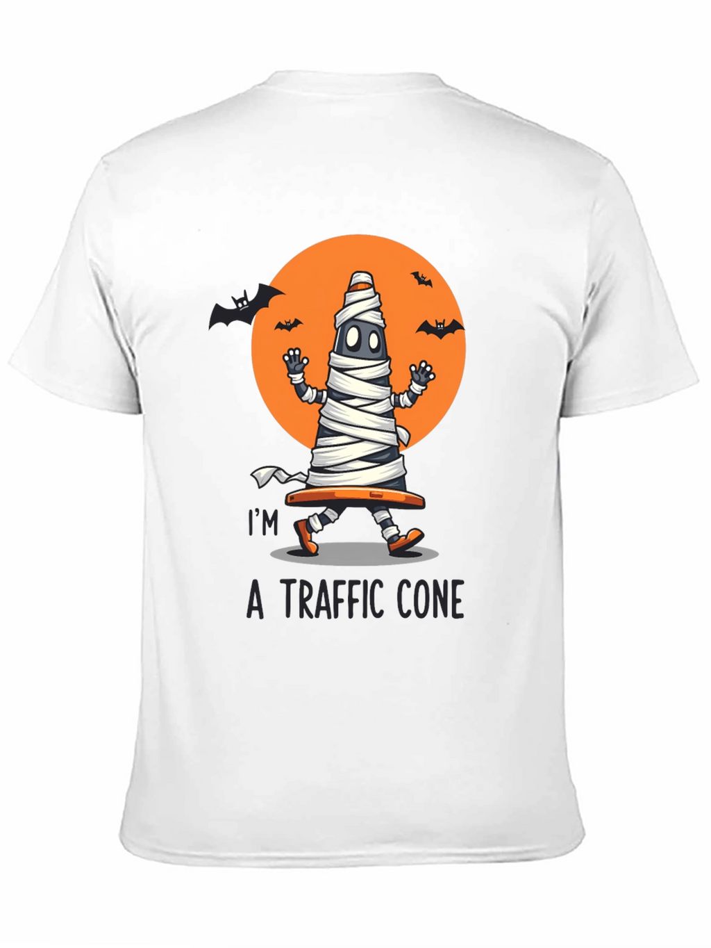 Halloween Traffic Cone Mummy T-Shirt