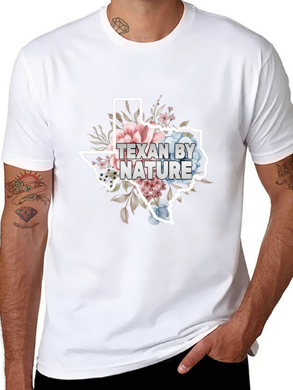 Texan By Nature Floral State T-Shirt