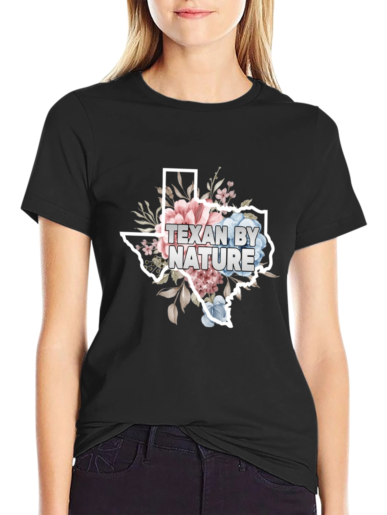 Texan By Nature Floral State T-Shirt