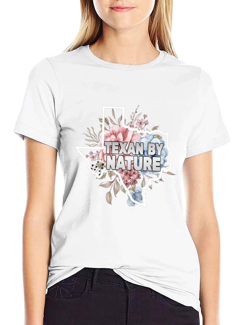 Texan By Nature Floral State T-Shirt