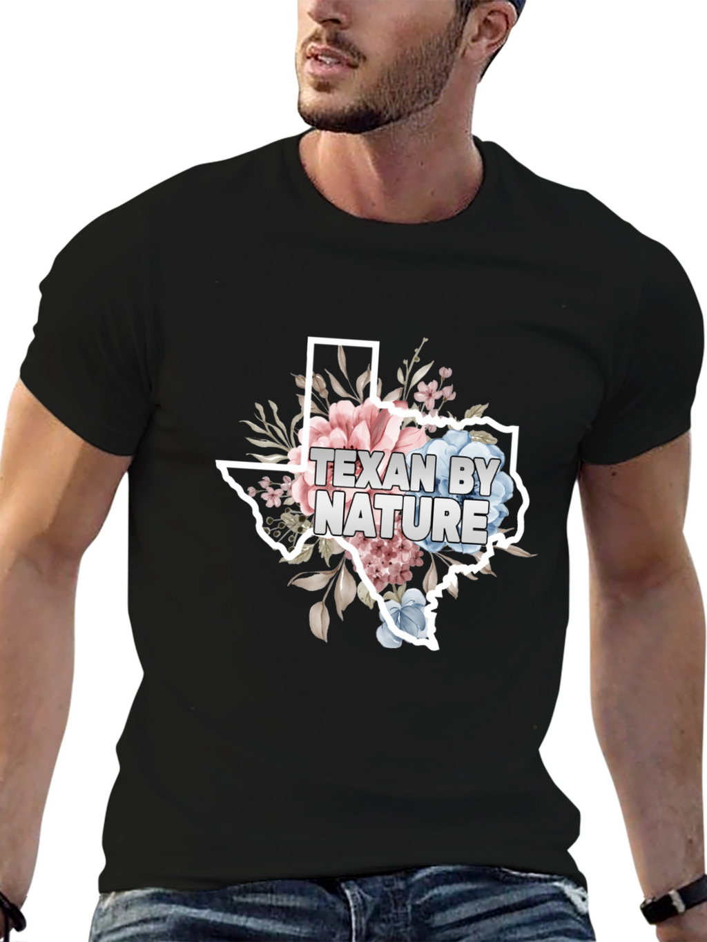 Texan By Nature Floral State T-Shirt