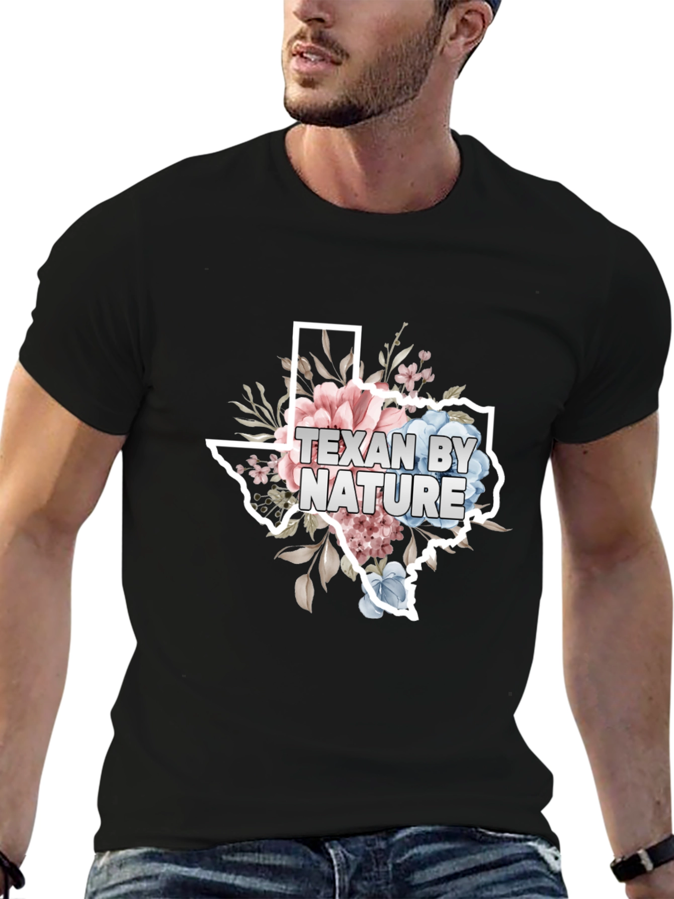 Texan By Nature Floral State T-Shirt