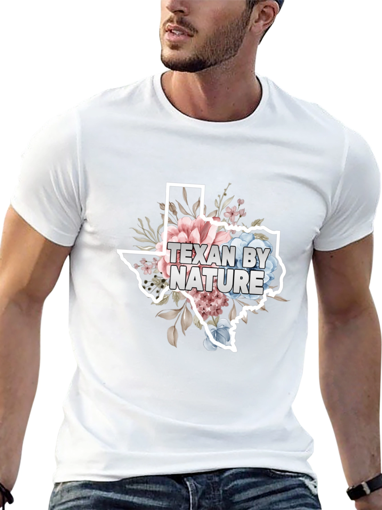 Texan By Nature Floral State T-Shirt
