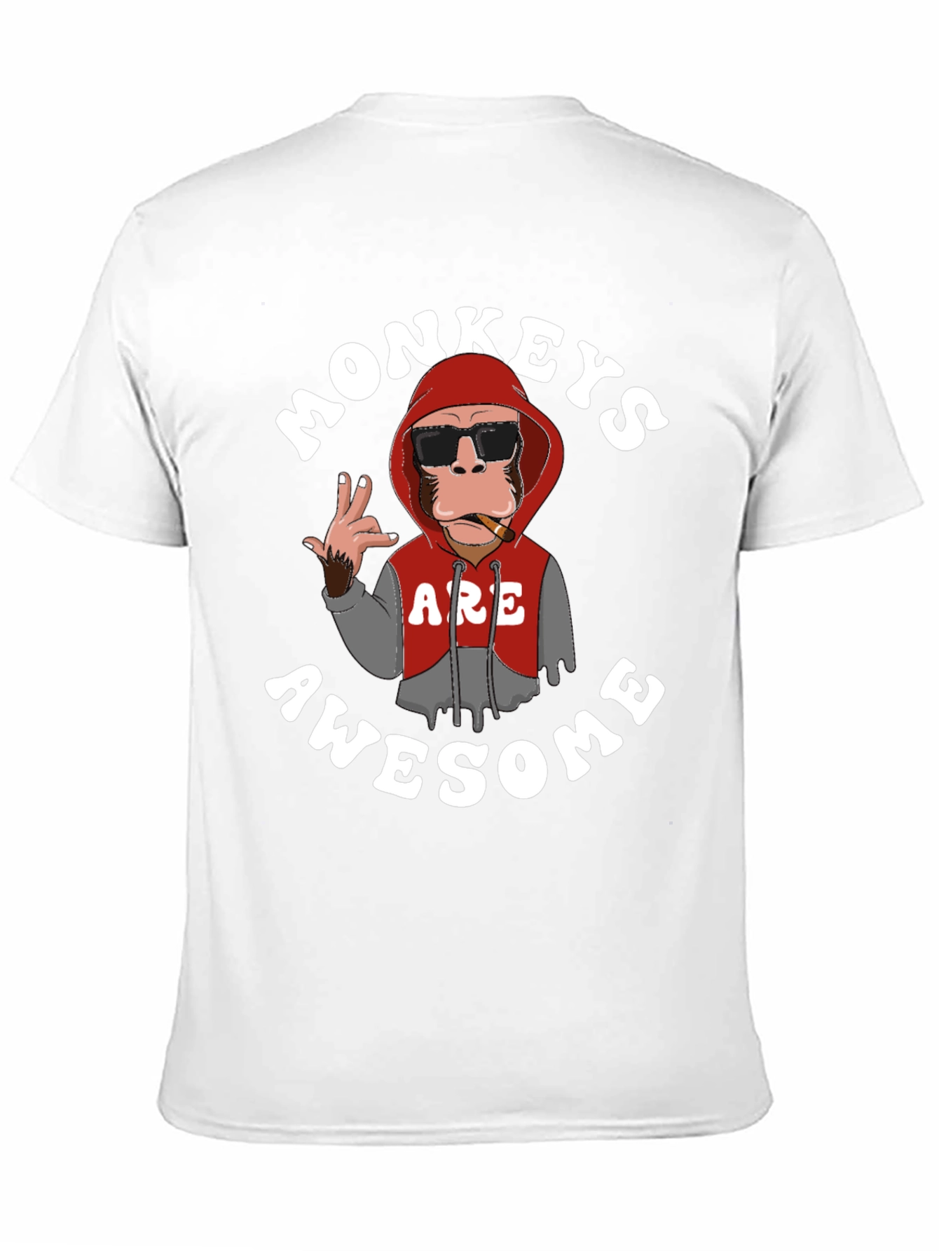 Funny Monkeys Are Awesome Graphic T-Shirt