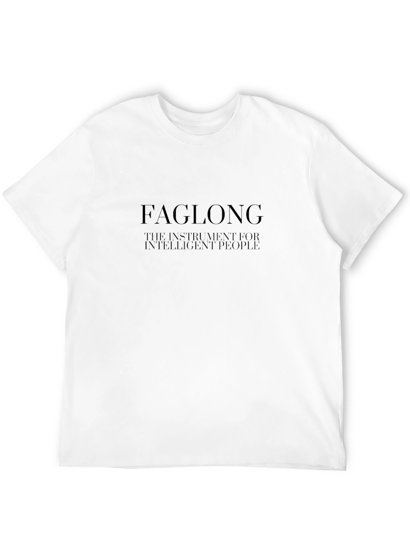 FAGLONG Instrument for Intelligent People Black T-Shirt