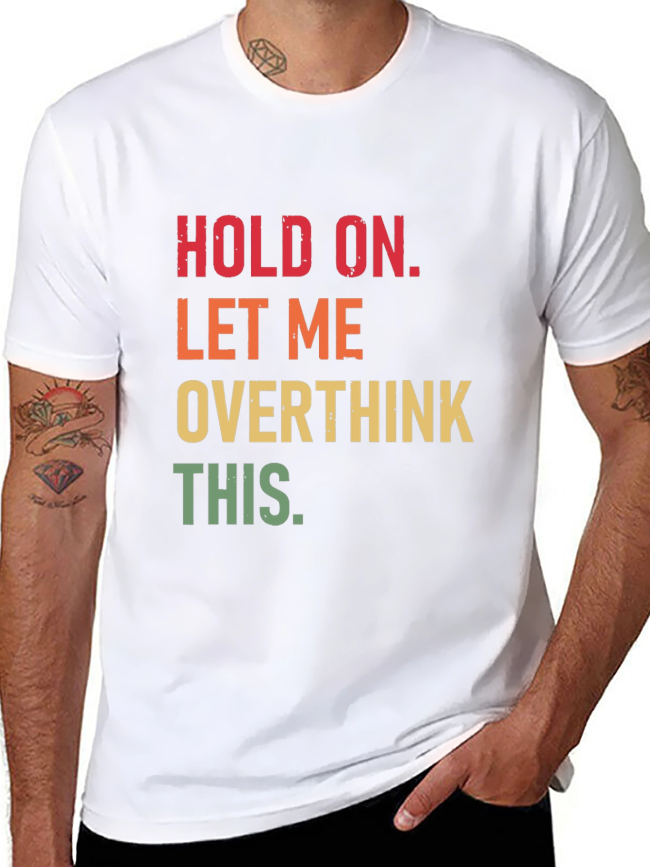 Hold On Overthink T-Shirt Funny Sarcastic Tee