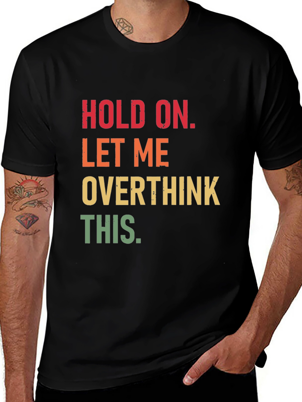 Hold On Overthink T-Shirt Funny Sarcastic Tee