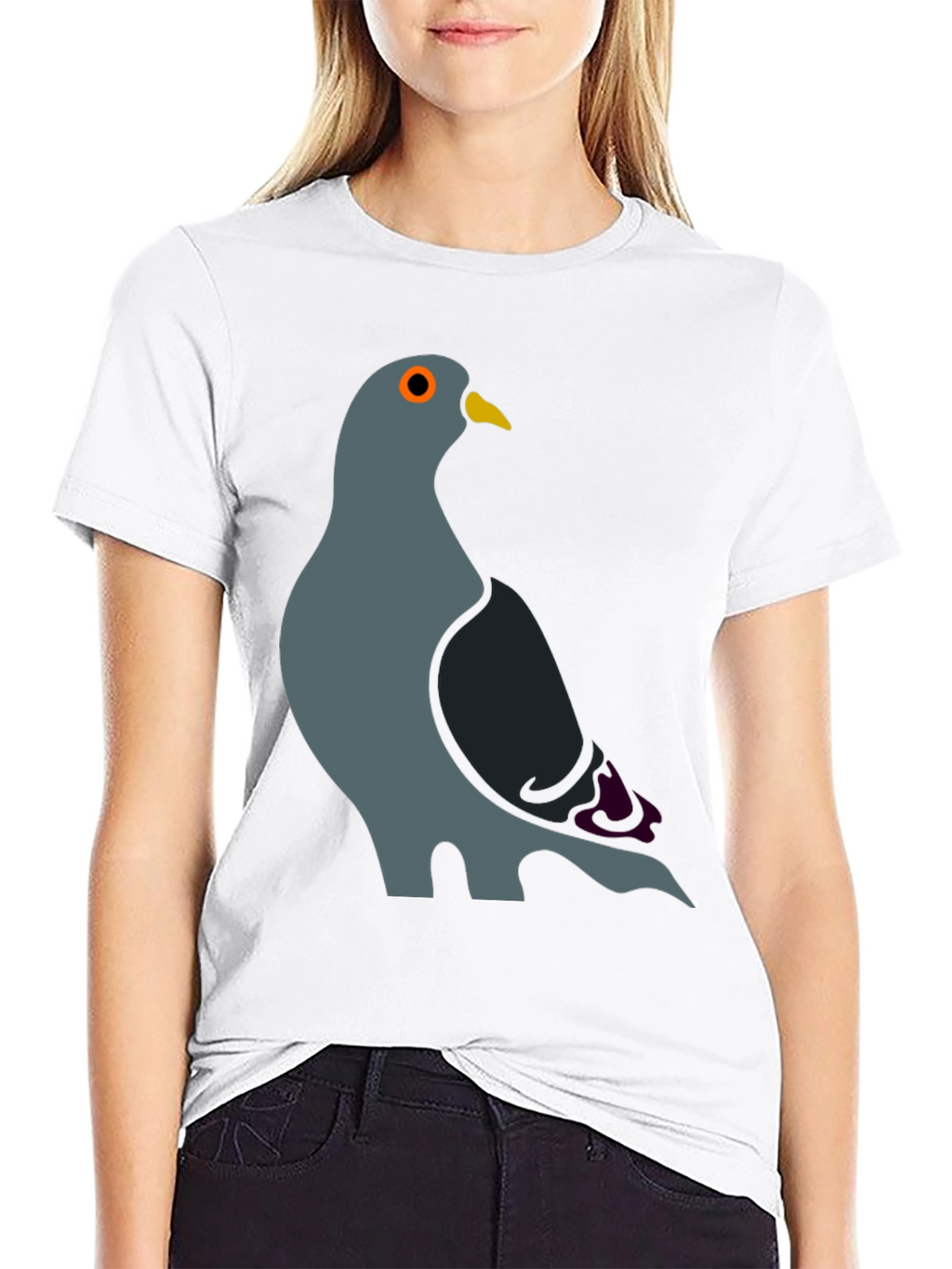 Pigeon Graphic T-Shirt - Cool Bird Design