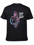 Swing Into The Groove Black T-Shirt