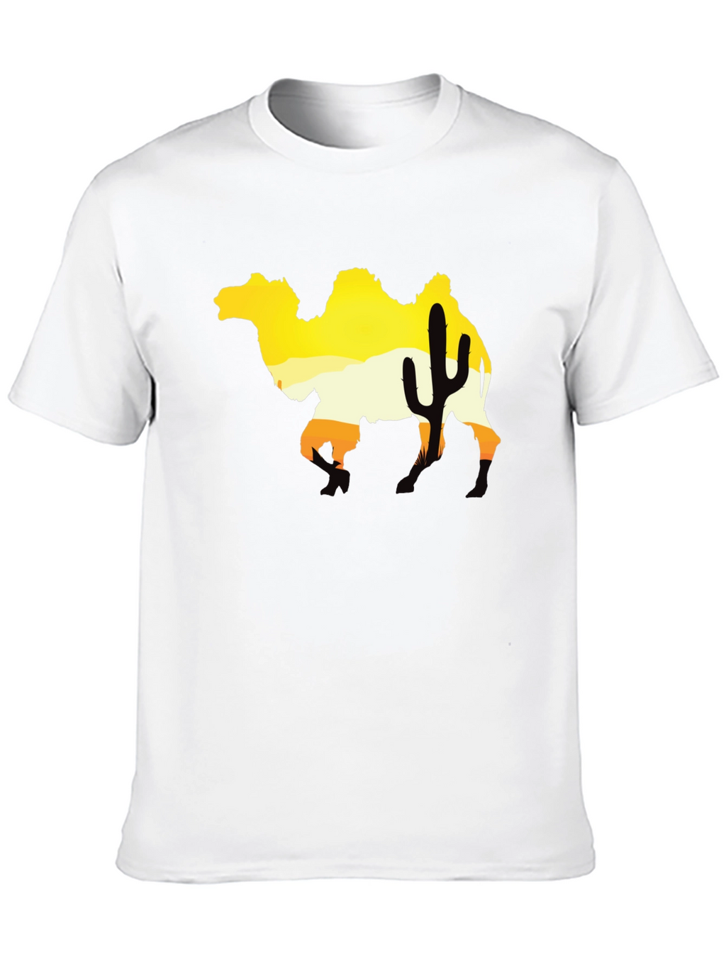 Desert Camel Silhouette Graphic Tee