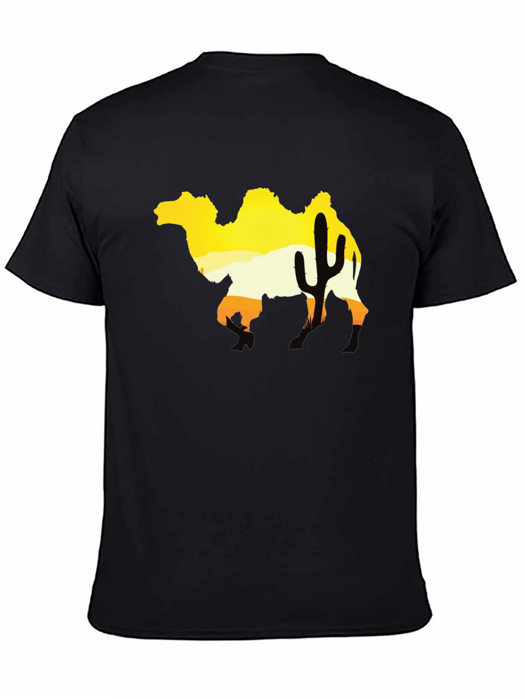 Desert Camel Silhouette Graphic Tee