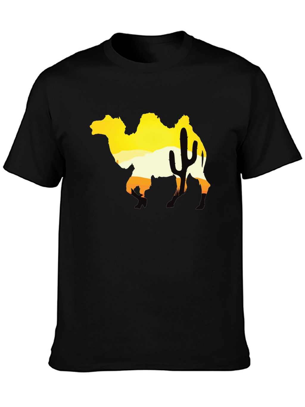 Desert Camel Silhouette Graphic Tee