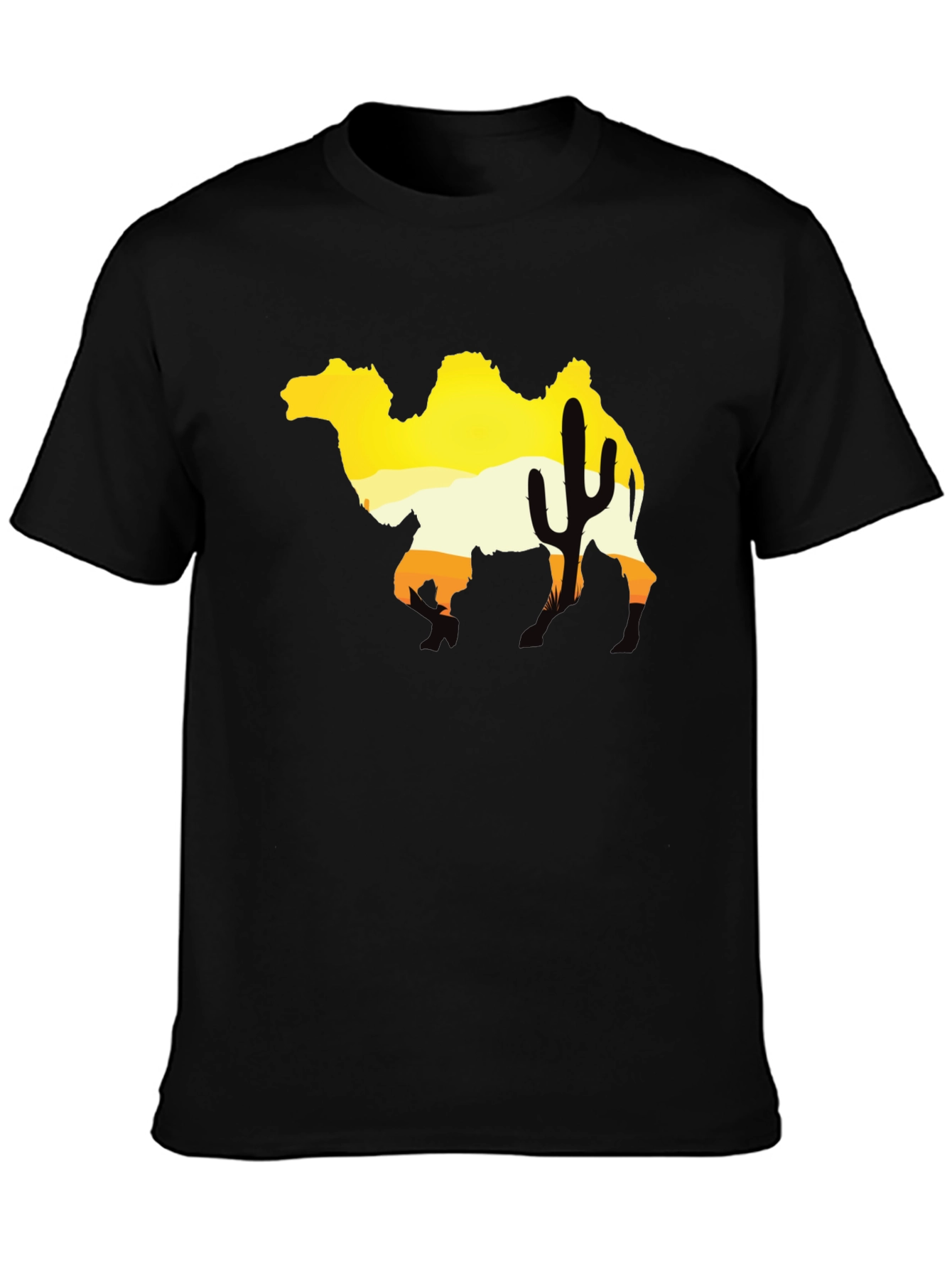Desert Camel Silhouette Graphic Tee