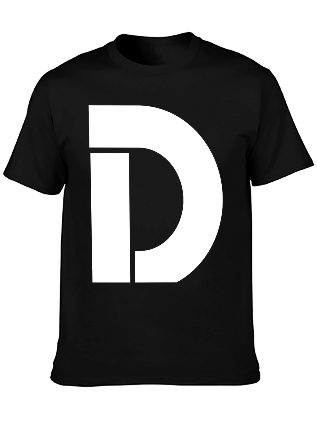 Bold D Graphic Black T-Shirt
