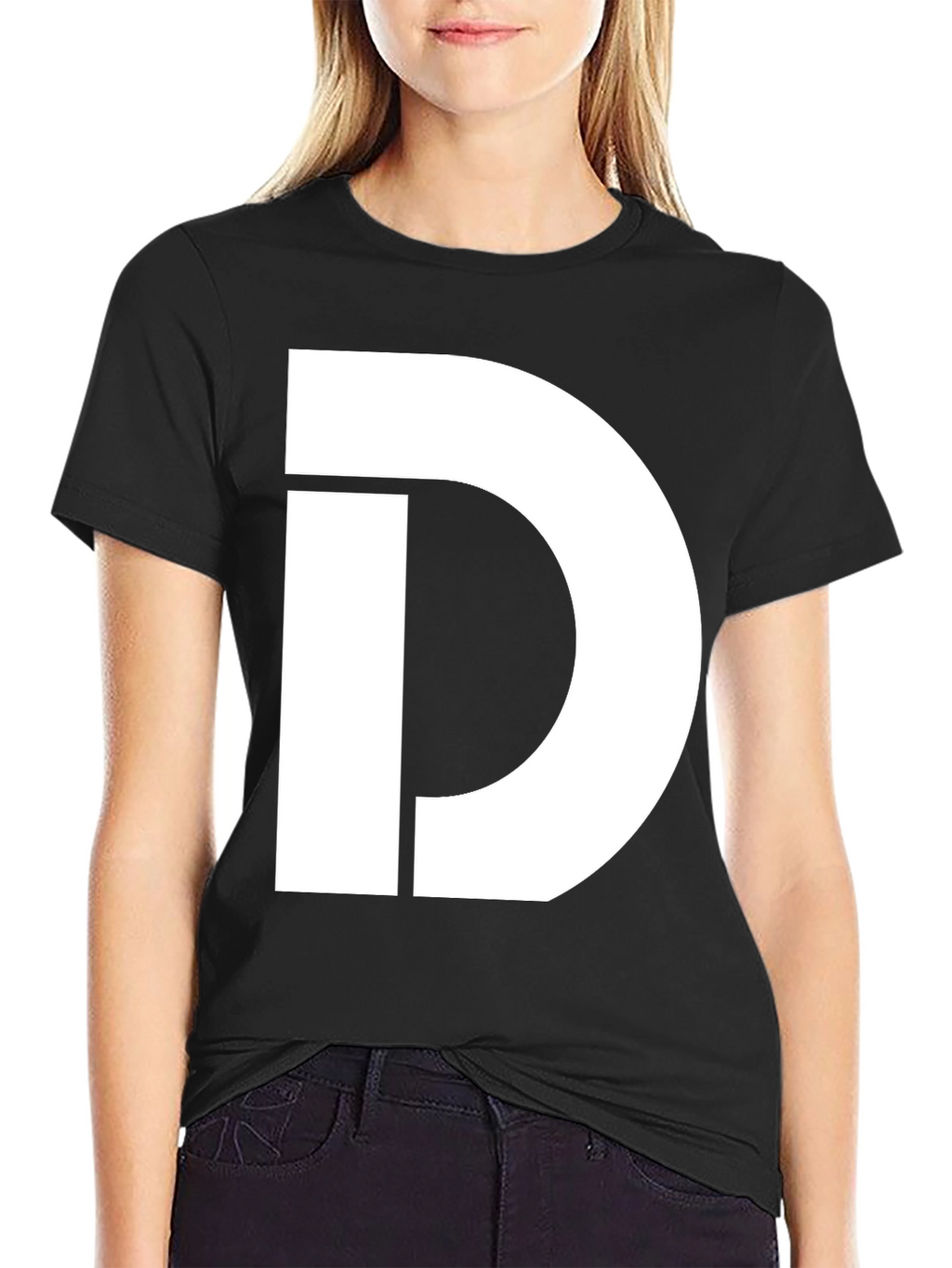 Bold D Graphic Black T-Shirt
