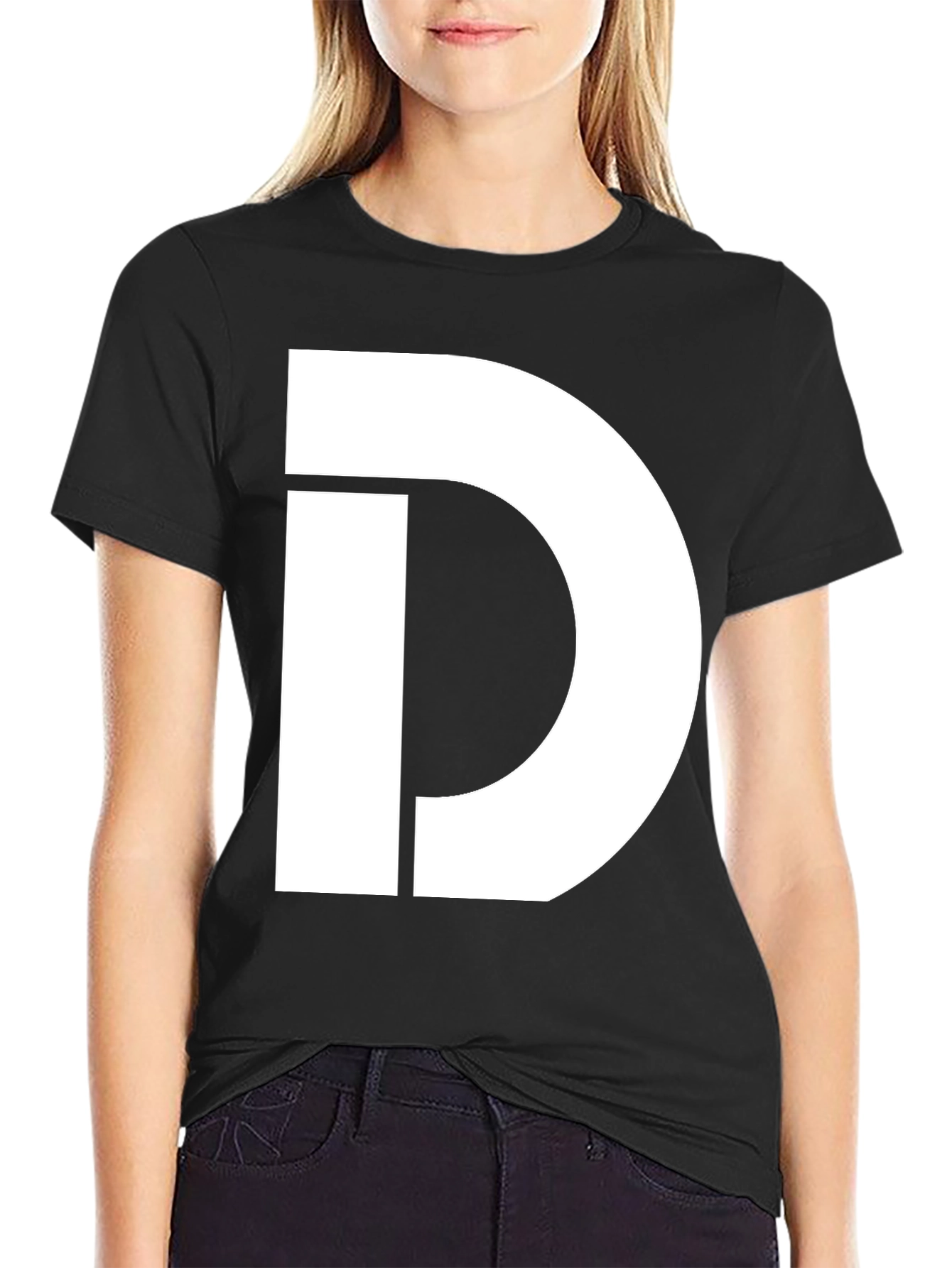 Bold D Graphic Black T-Shirt