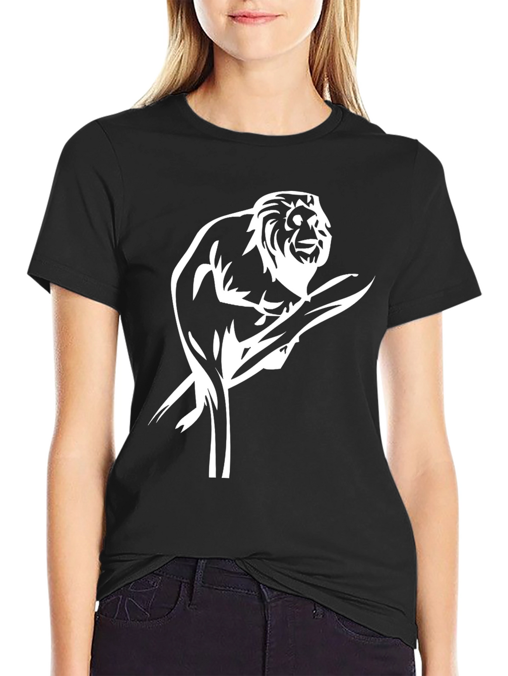 Monkey Graphic T-Shirt - Black Unique Design