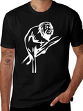 Monkey Graphic T-Shirt - Black Unique Design