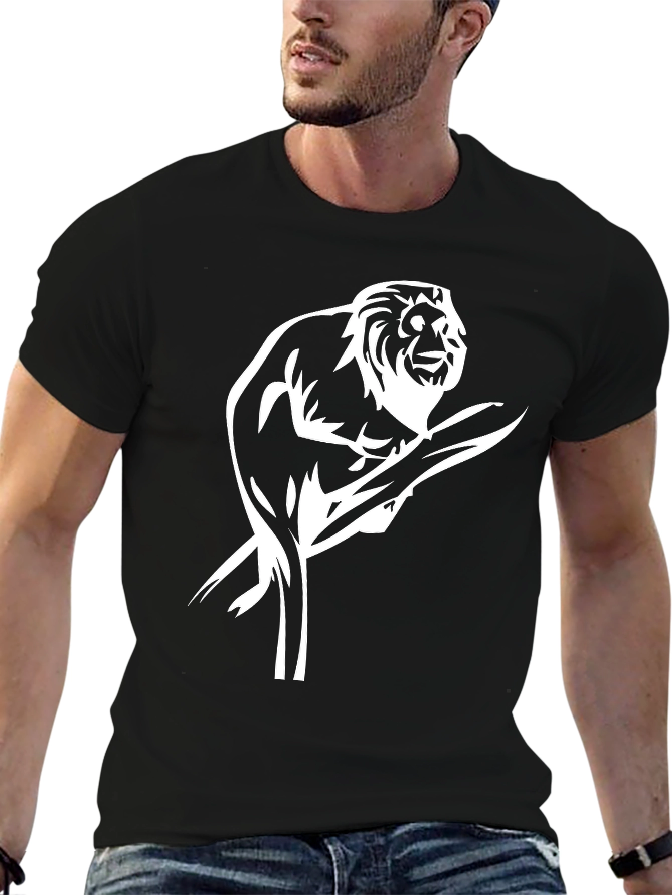 Monkey Graphic T-Shirt - Black Unique Design