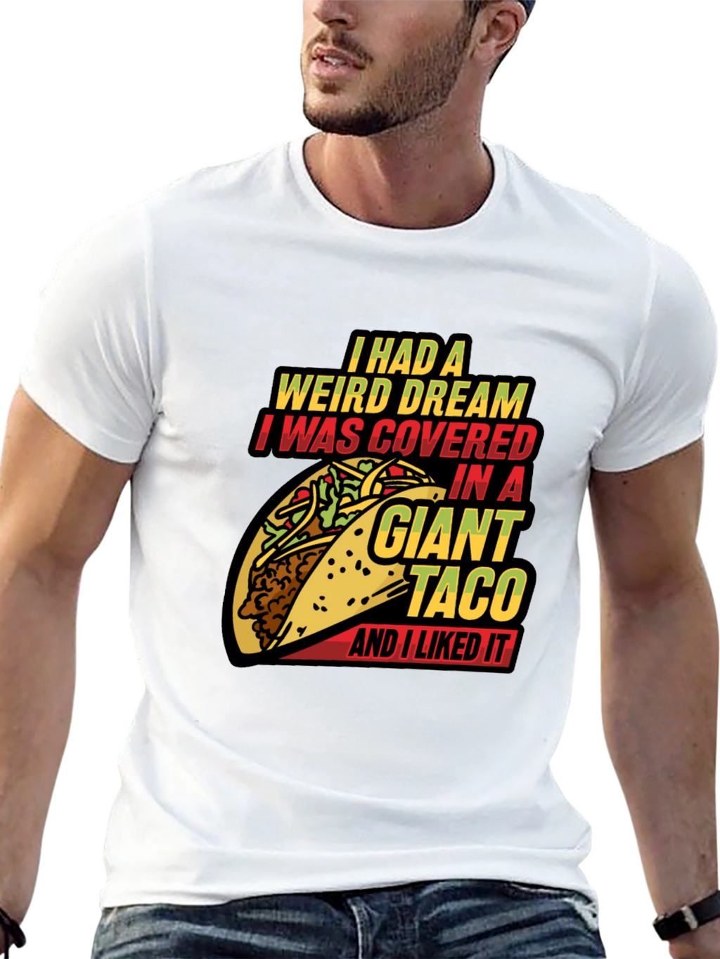 Giant Taco Dream Graphic Tee - Funny Foodie T-Shirt