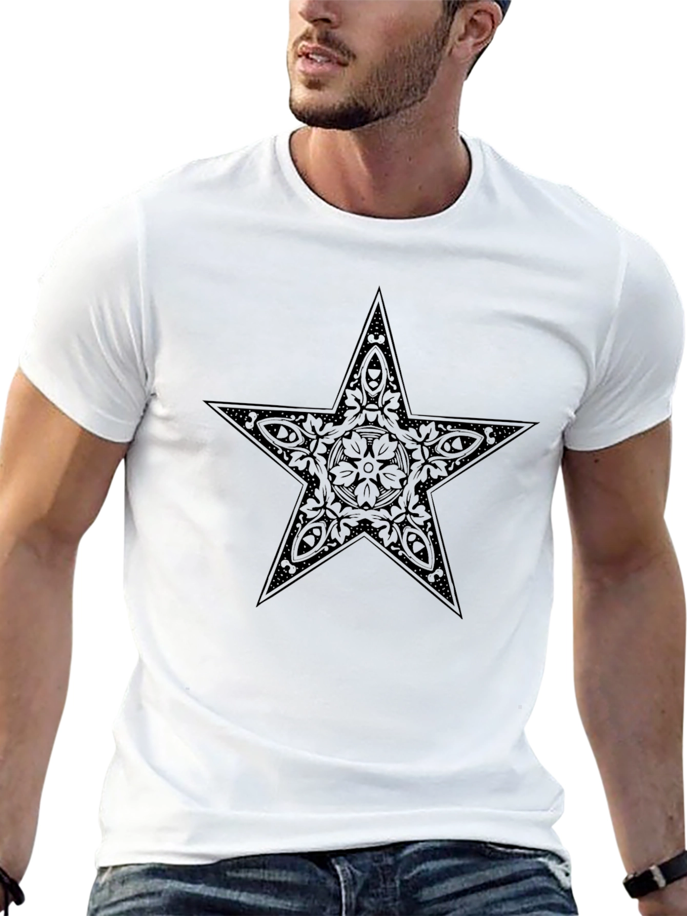 Black Star Graphic Tee - Stylish & Unique Design