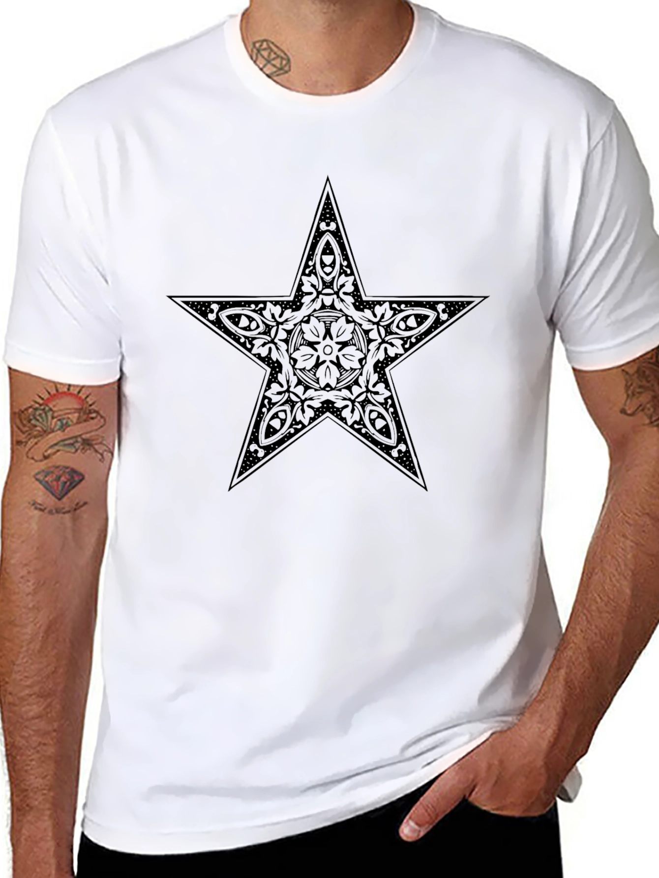 Black Star Graphic Tee - Stylish & Unique Design