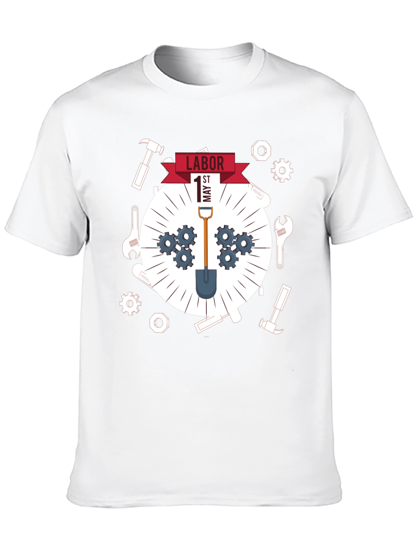 Labor Day Graphic Tee - Black Cotton Comfort