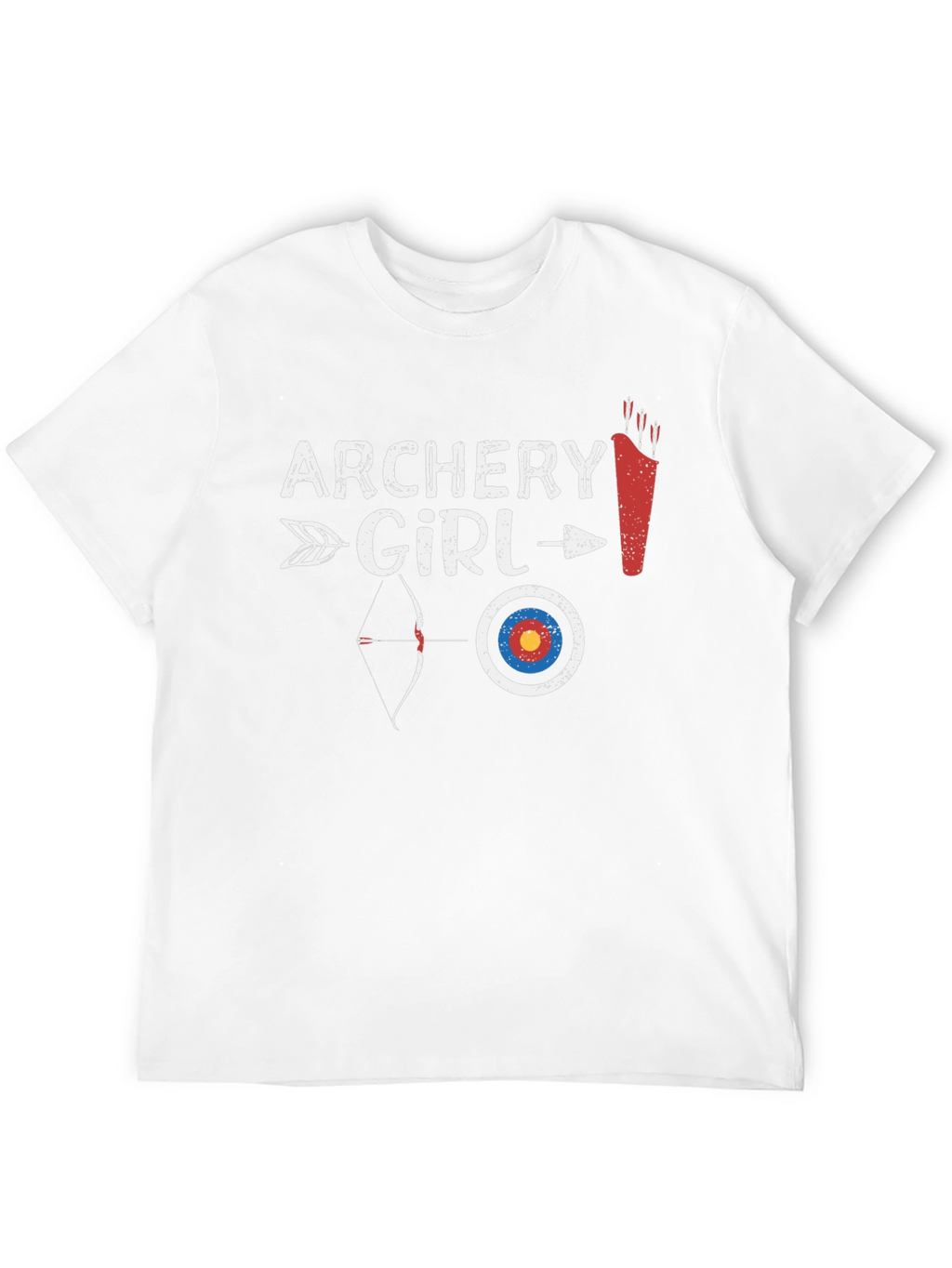 Archery Girl Black Graphic Tee