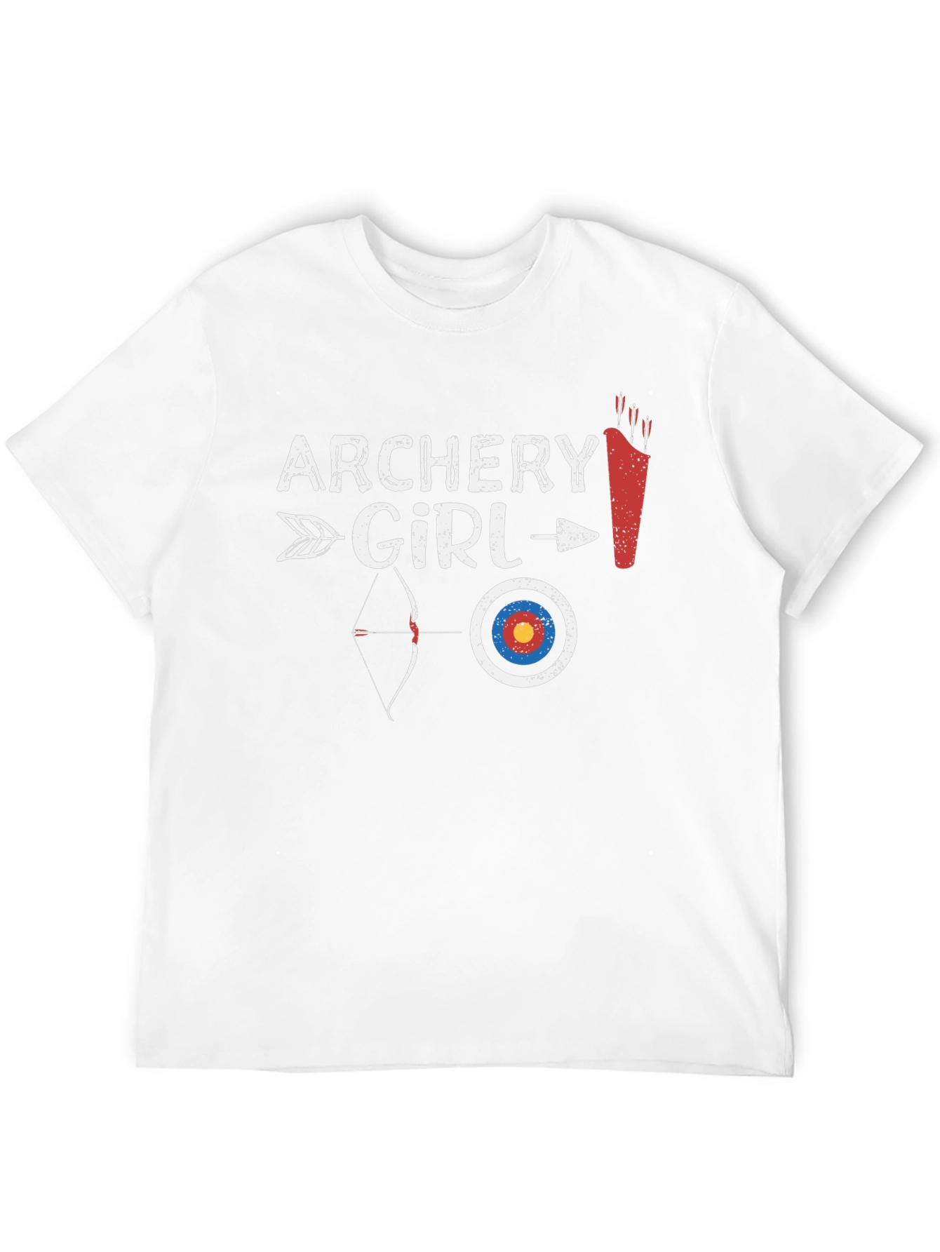 Archery Girl Black Graphic Tee