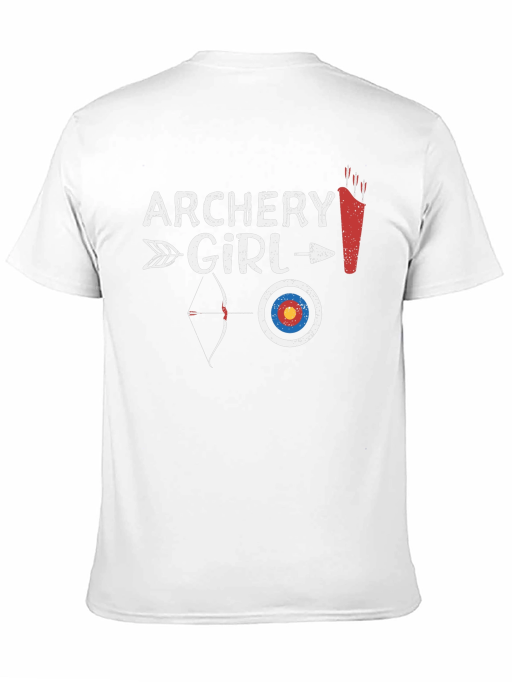 Archery Girl Black Graphic Tee
