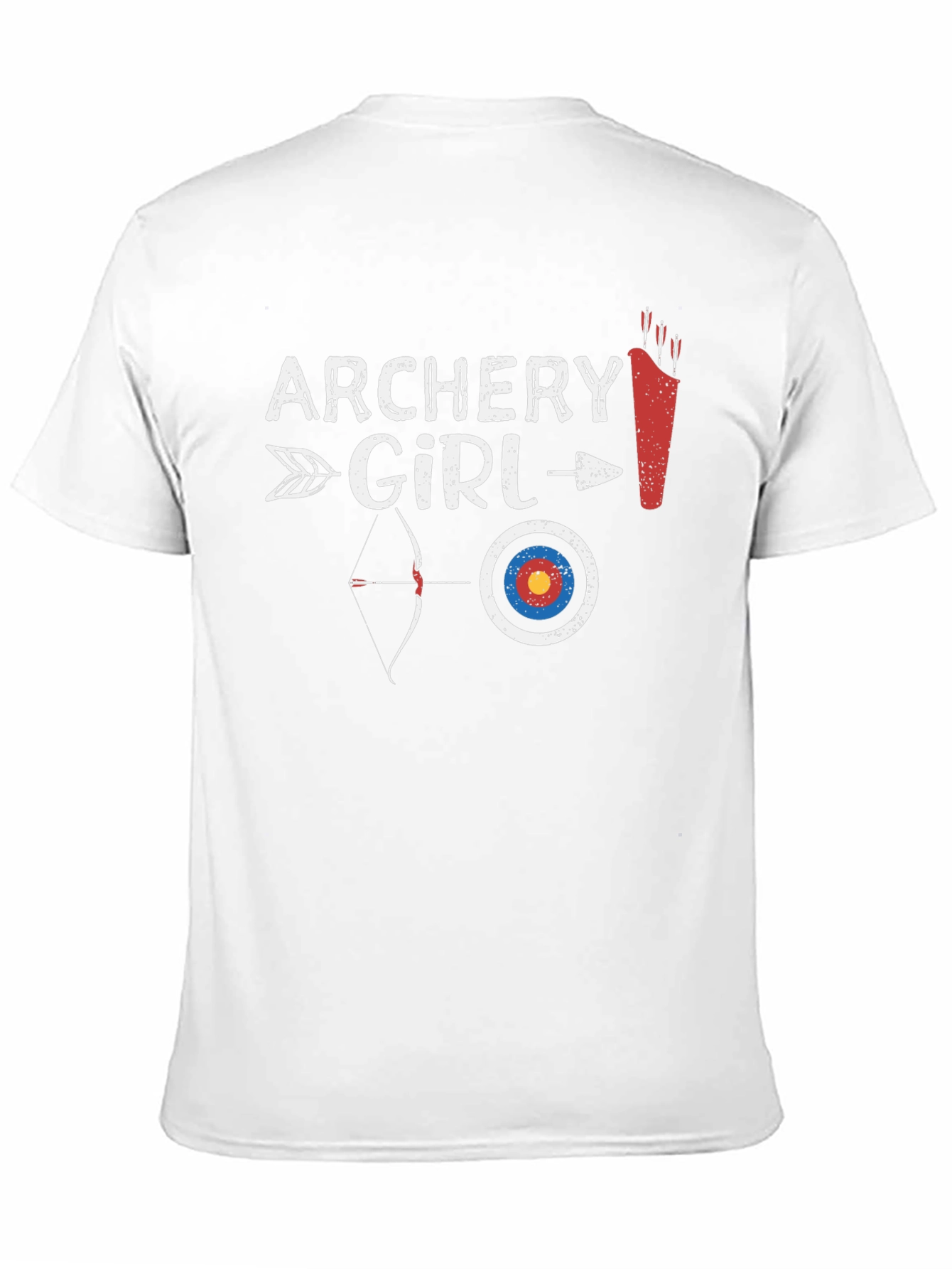 Archery Girl Black Graphic Tee