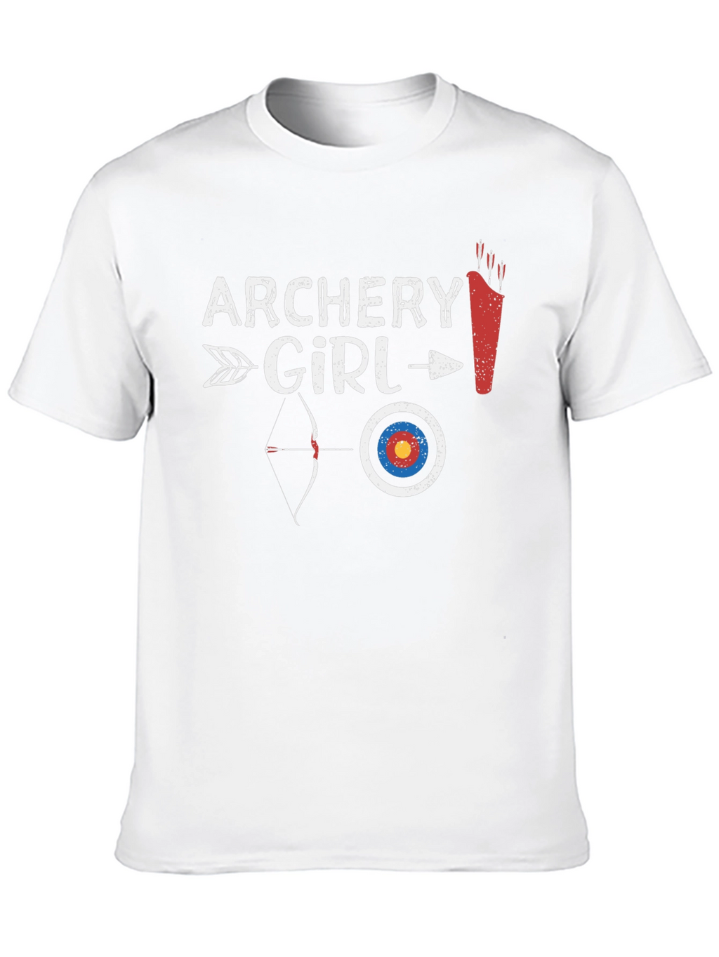 Archery Girl Black Graphic Tee