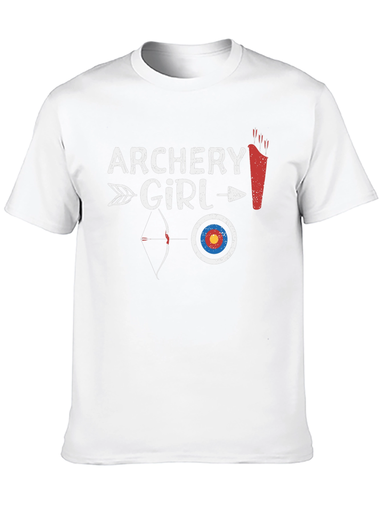 Archery Girl Black Graphic Tee