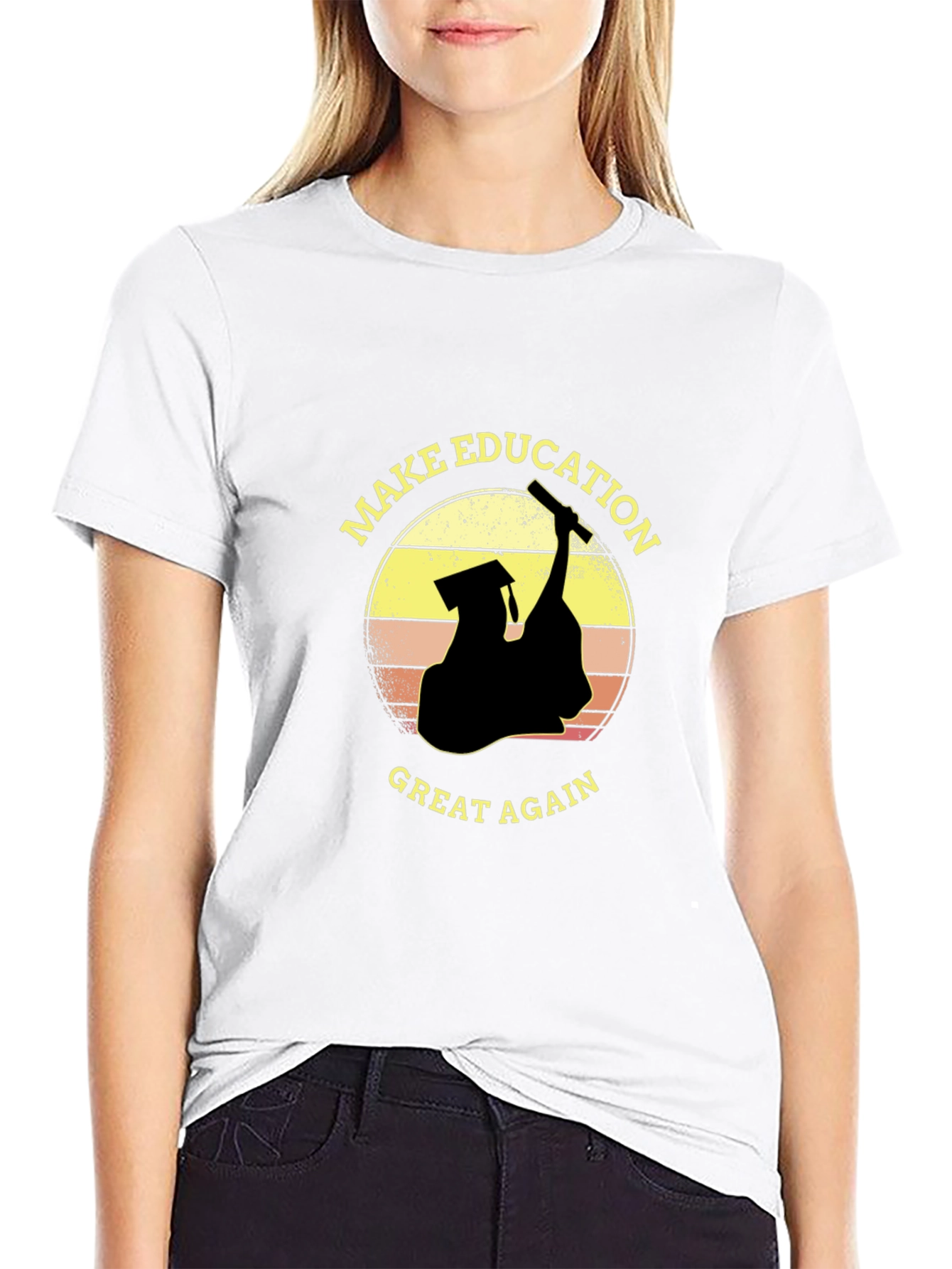 Make Education Great Again Black T-Shirt