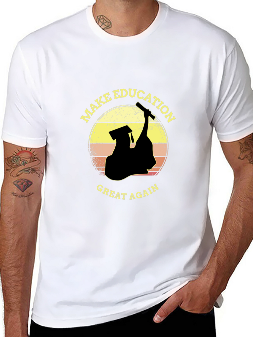 Make Education Great Again Black T-Shirt