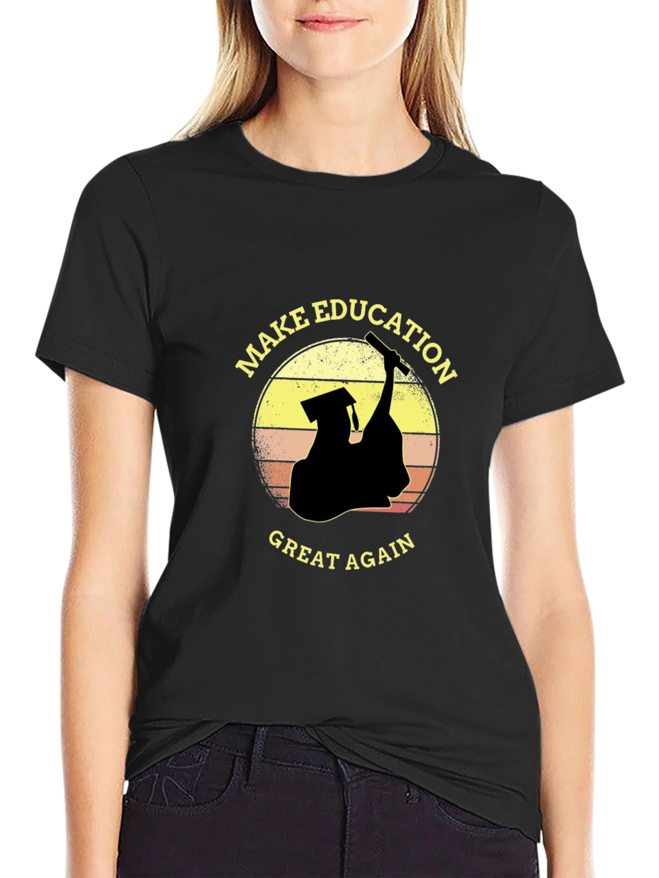 Make Education Great Again Black T-Shirt