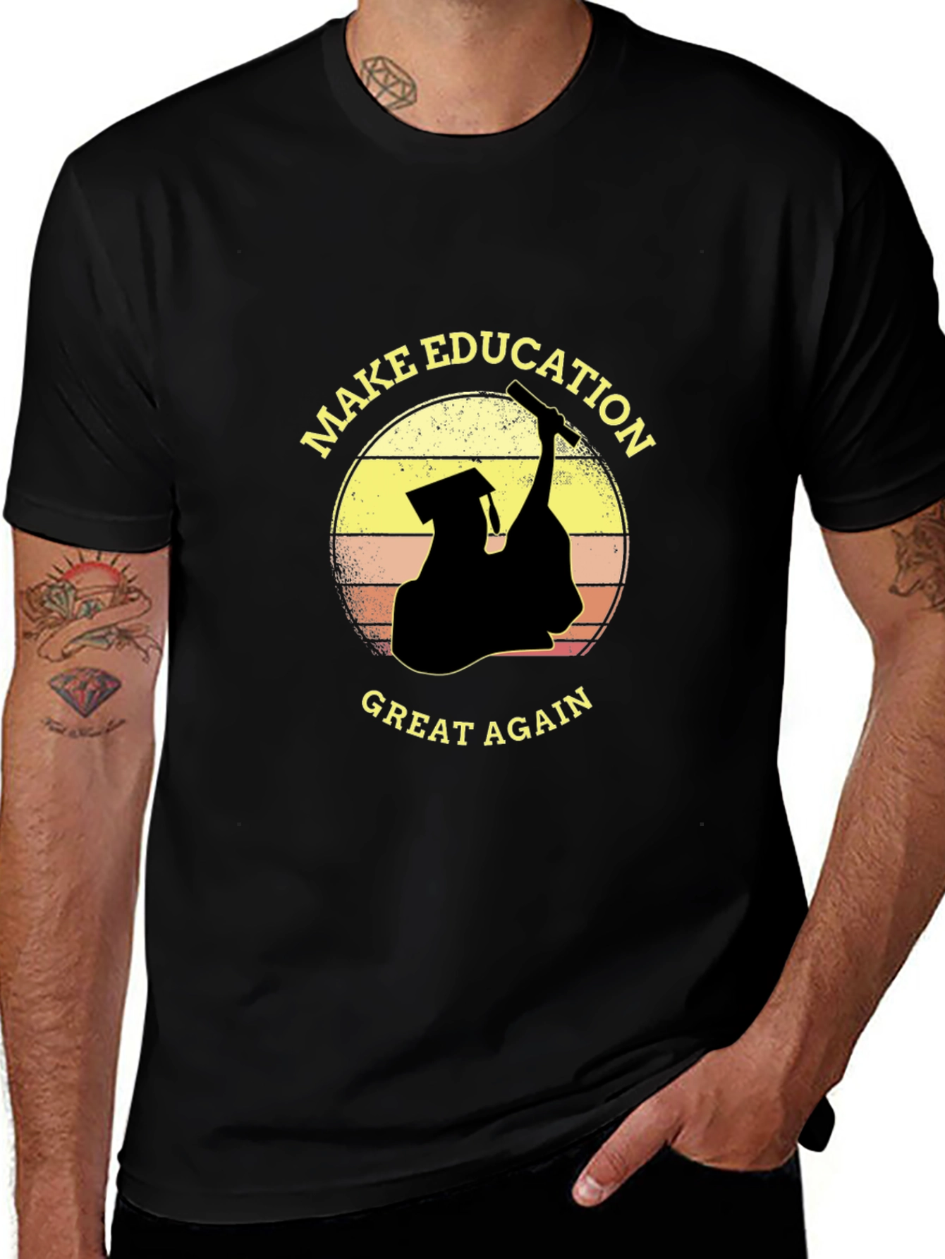 Make Education Great Again Black T-Shirt