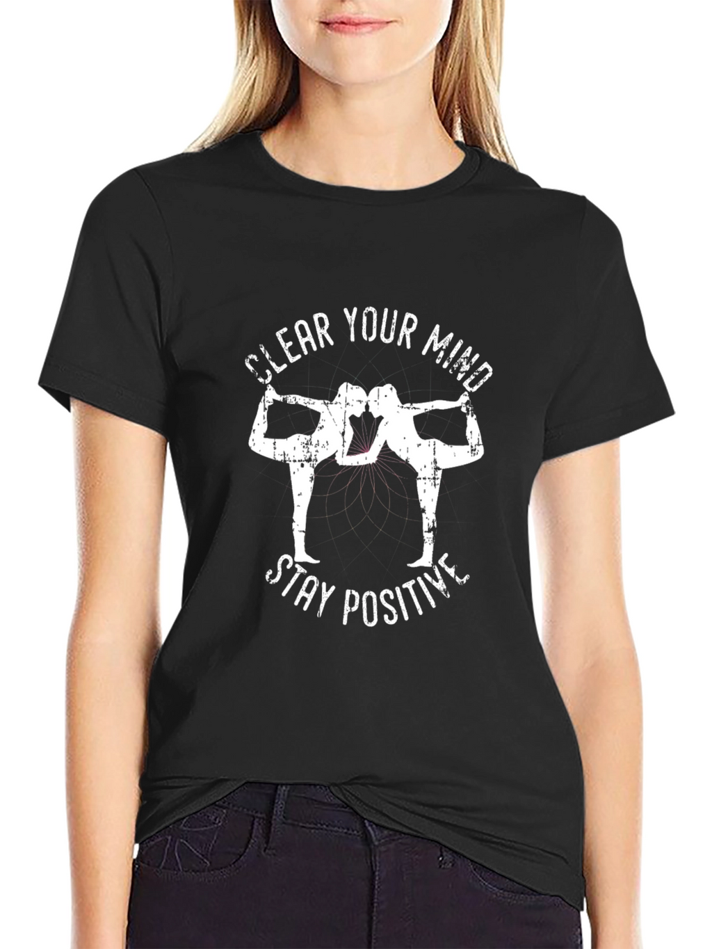 Yoga Mind T-Shirt - Clear Mind Stay Positive Tee