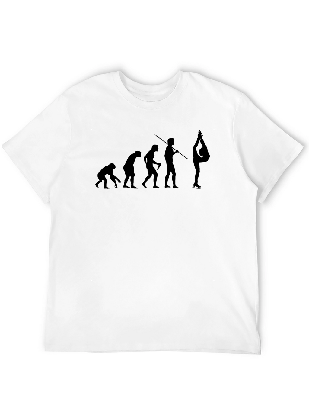 Evolution of Gymnastics Black Graphic Tee