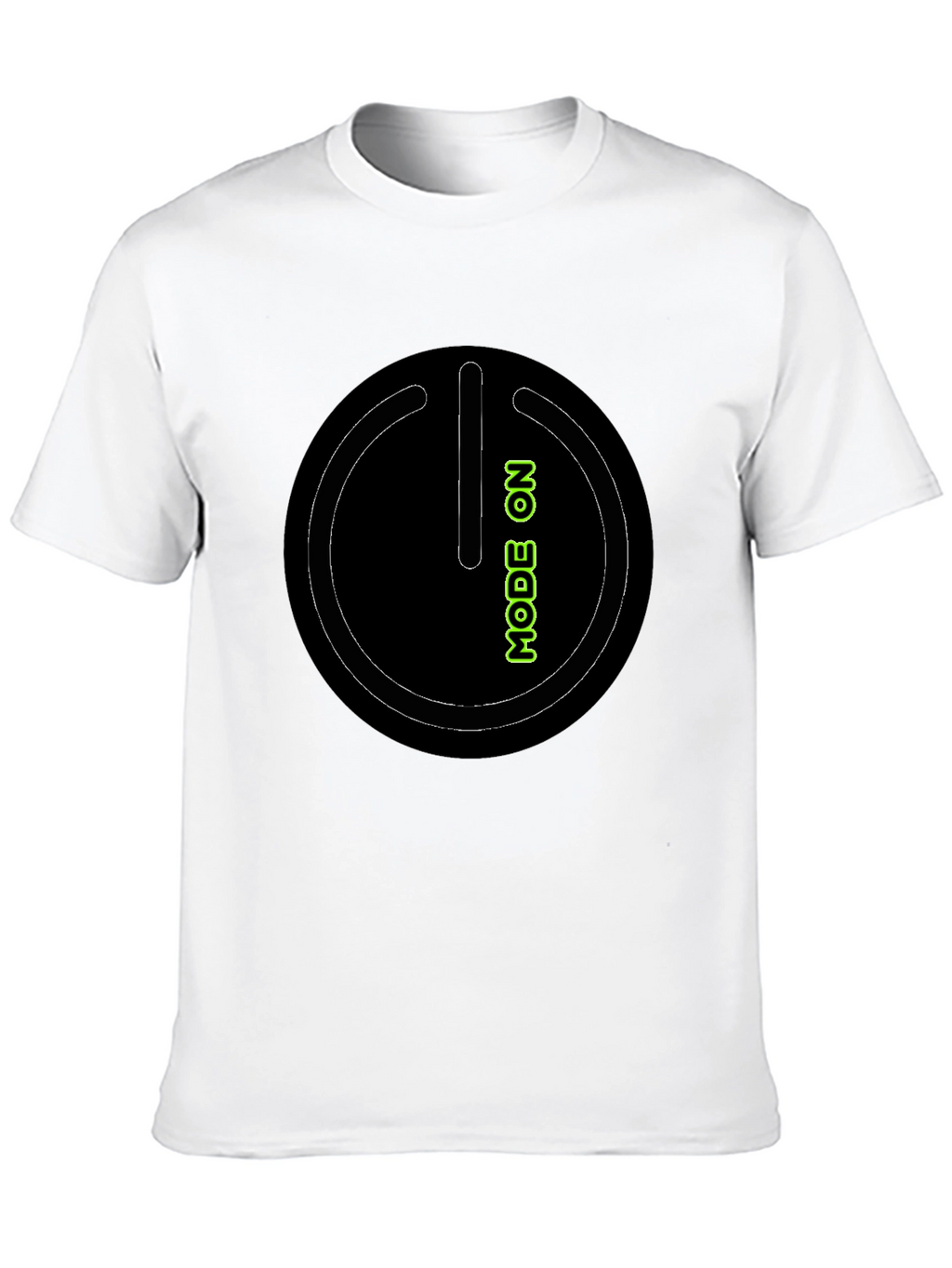 Mode On Black Graphic Tee