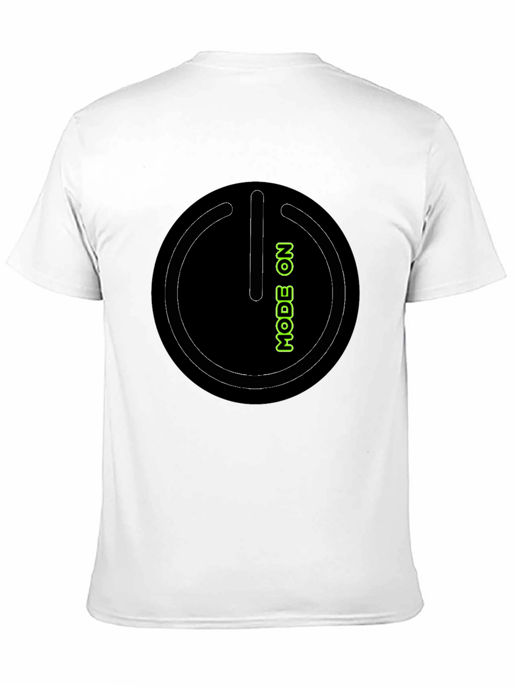 Mode On Black Graphic Tee