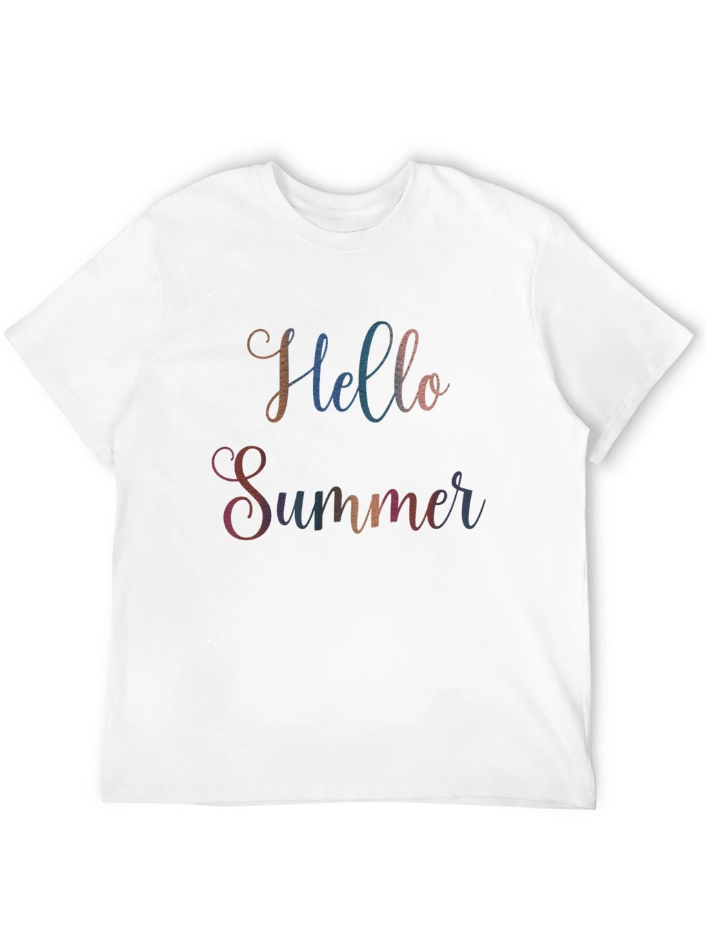 Hello Summer Graphic Tee - Soft Cotton Blend