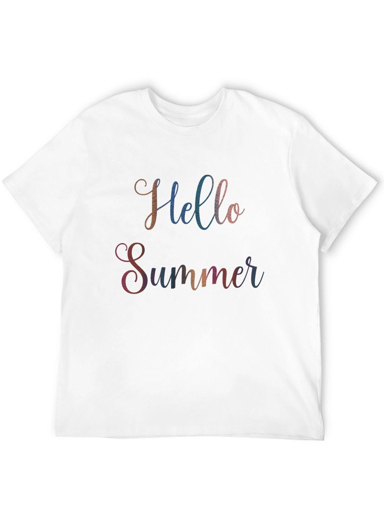 Hello Summer Graphic Tee - Soft Cotton Blend