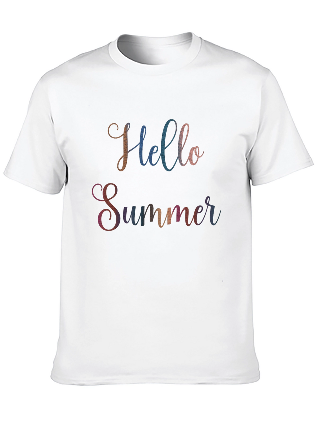 Hello Summer Graphic Tee - Soft Cotton Blend