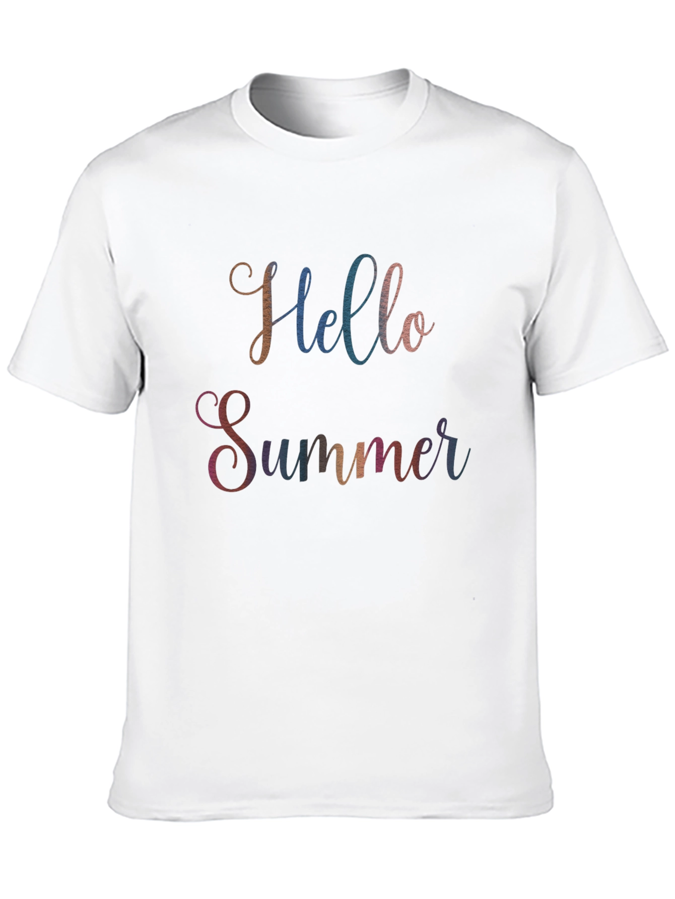 Hello Summer Graphic Tee - Soft Cotton Blend
