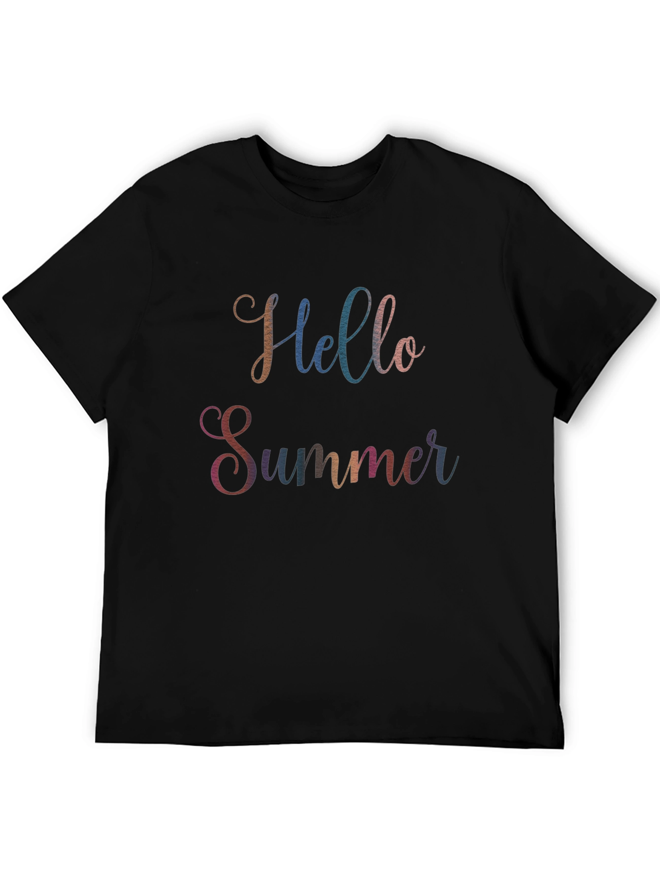 Hello Summer Graphic Tee - Soft Cotton Blend