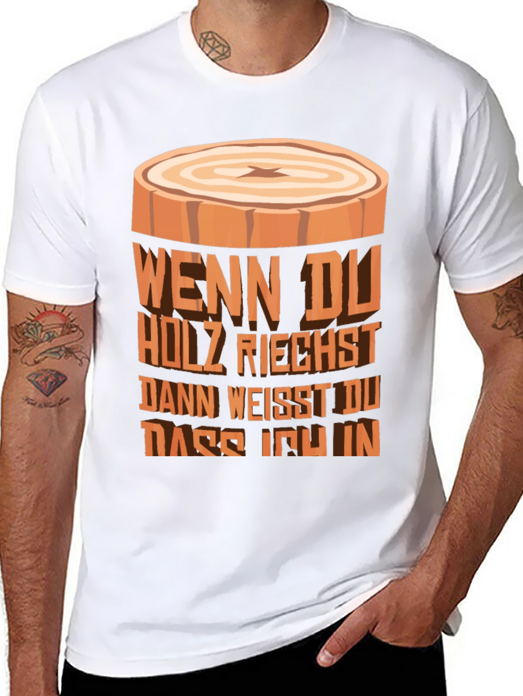 Wood Scent T-Shirt - Lumberjack Humor Tee